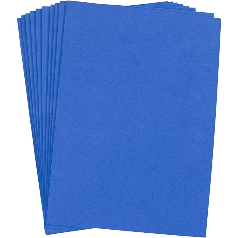Foam Sheets, A4, sheet 210x297 mm, thickness 2 mm, dark blue, 10 sheet