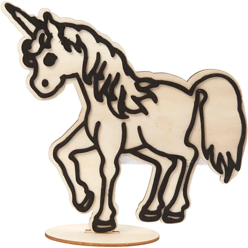 Decoration Figure, Unicorn, H: 19 cm