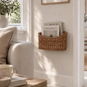 Korb mit Aufhängung aus Seegras