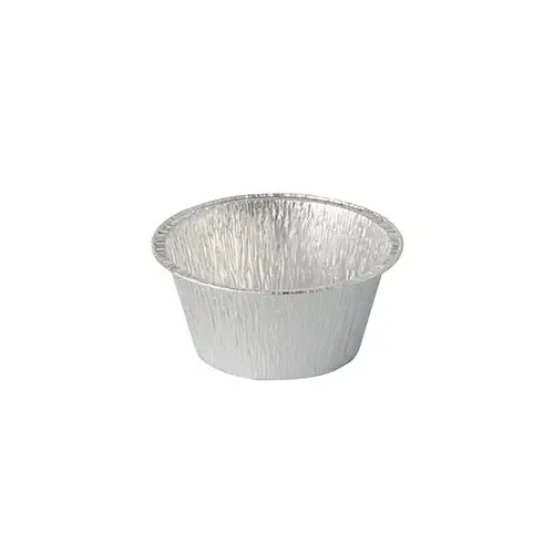 Die Starpak 100 Schalen Alu rund 0,12 l Ø 8,5 cm · 3,9 cm Backförmchen sind kleine, runde Aluminiumbehälter – ideal zum umweltfreundlichen Verpacken Ihrer kulinarischen Kreationen. Enthält 100 Stück pro Packung.