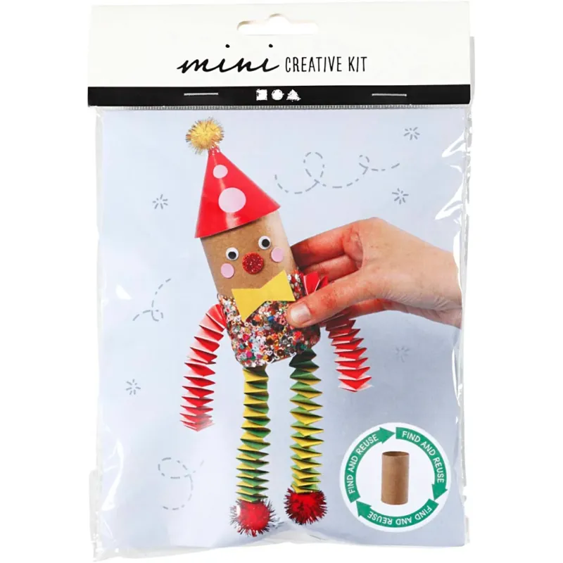 Mini Craft Kit, Toiletrol clown, 1 pack