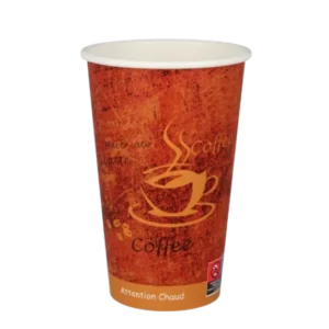 TakeAware.nl Kartonnen koffiebeker 450cc 16oz espresso gold (21805)