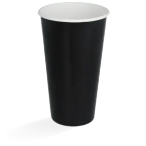 Milkshake cup Carton Large 560ml Ø9 cm 20oz Black FSC®Mix (500 pcs)