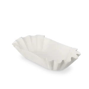 Cardboard Bowl scalloped 10x3x17 cm White (2.000 pcs)