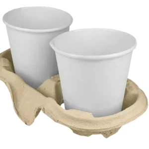 Carrier tray for 2 cups Recycled Carton (480 pcs)