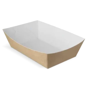 Fries trays A13 kraft/White (400 pcs)