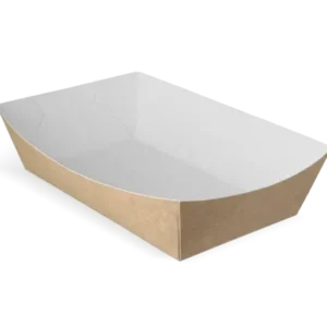 Fries trays A14 kraft/White (400 pcs)