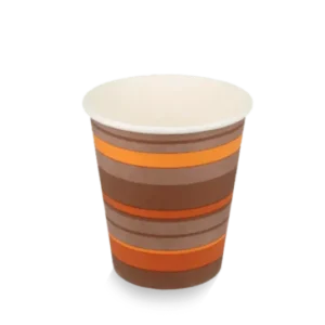 takeaware.nl Koffiebekers Kartonnen koffiebeker 300cc 10oz gestreept