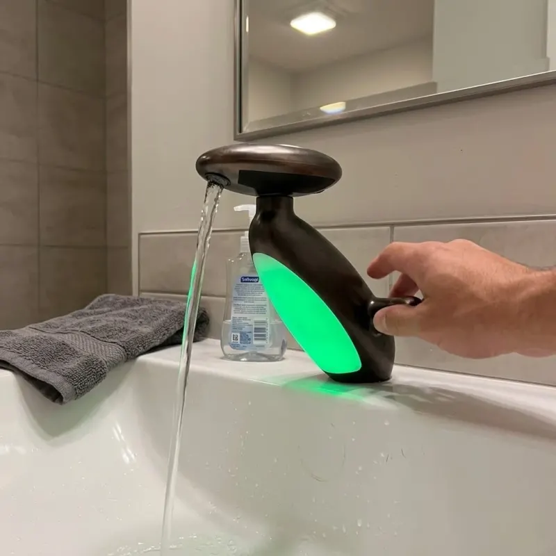 Sirena LED Whale Pull-Out Bathroom Sink Faucet