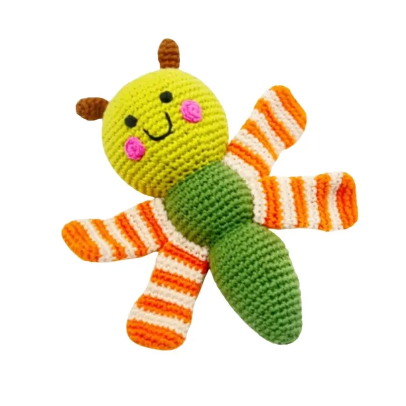 Handgemachte Baby Rassel 'Libelle'