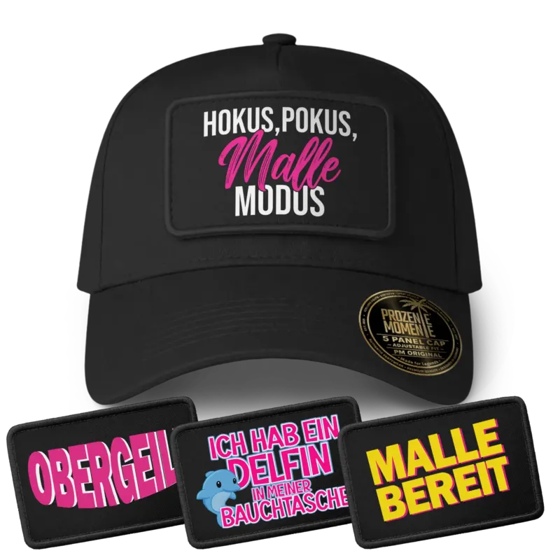 Malle-Bestseller Set - Cap mit Patches