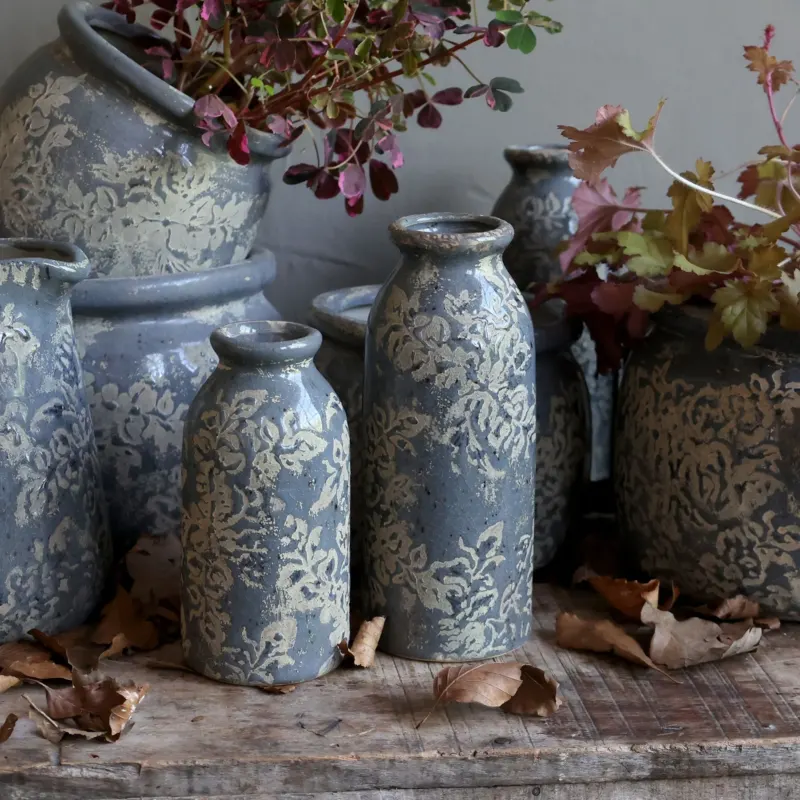 Antibes-Flasche mit Blumenmuster - Verschiedene Größen - Chic Antique