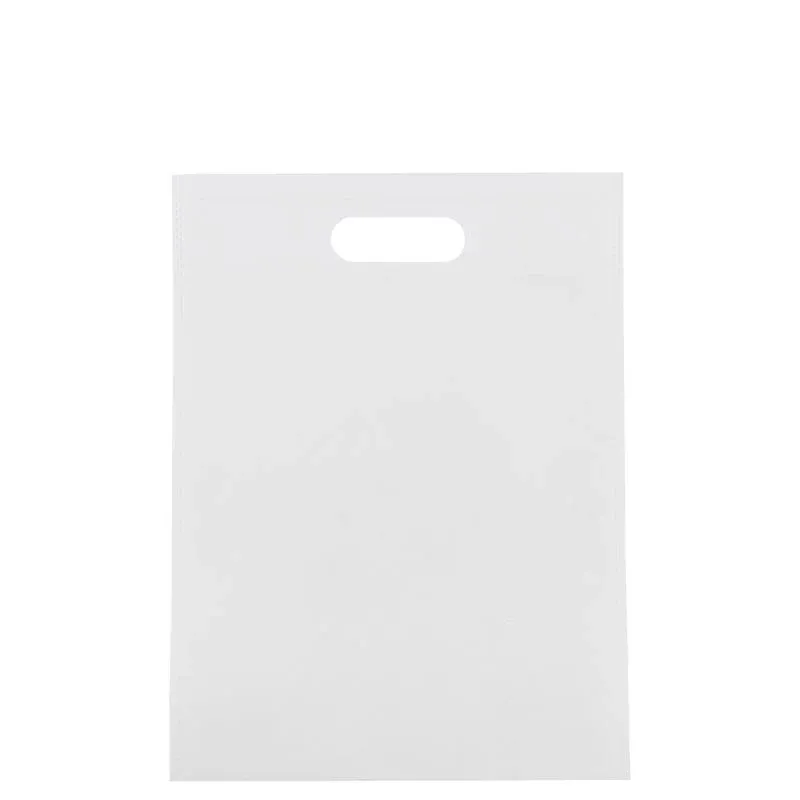 Budget-Non-Woven-Taschen mit Griff 30x40 cm Weiß (400 Stück) [FP-DNW021]