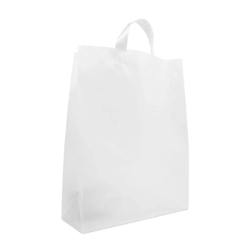 Kunststoff-Blockbodentaschen - Halbtransparent 32+15x43 cm (250 Stück) [FP-DQL006]