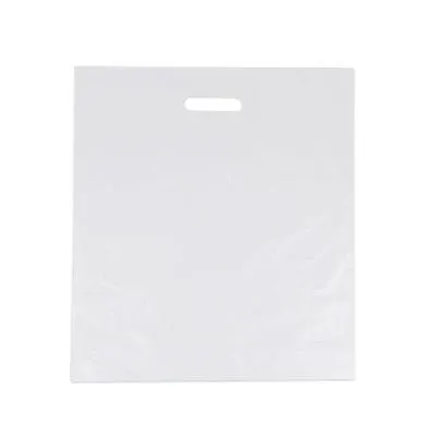 Plastic Carrier Bags 45x50+2x5cm White