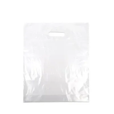 Plastic Carrier Bags 37x44+2x4cm Transparent
