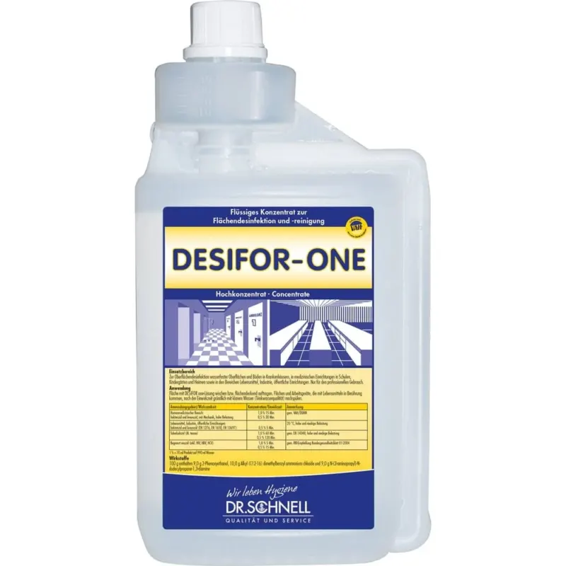 Dr. Schnell DESIFOR-ONE Flächendesinfektionsmittel 1 Liter Flasche