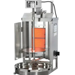 Potis GD1 Dönergrill / Gyrosgrill – Kompakter Gasgrill mit Infrarot-Doppelbrenner für bis zu 7 kg Fleisch - CPGASTRO