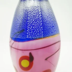 Vase Murano-Stil Rosita Höhe ca. 33,5cm Handarbeit