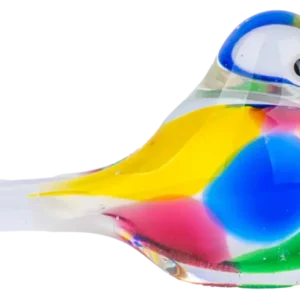 Glasfigur Vogel Bunt/Transparent Breite ca. 5,8cm Handarbeit