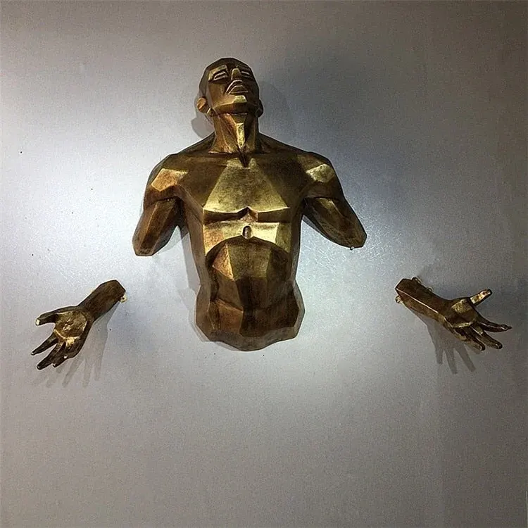 Retro Creative Enlightened Man Art Wall Decor - Image 0