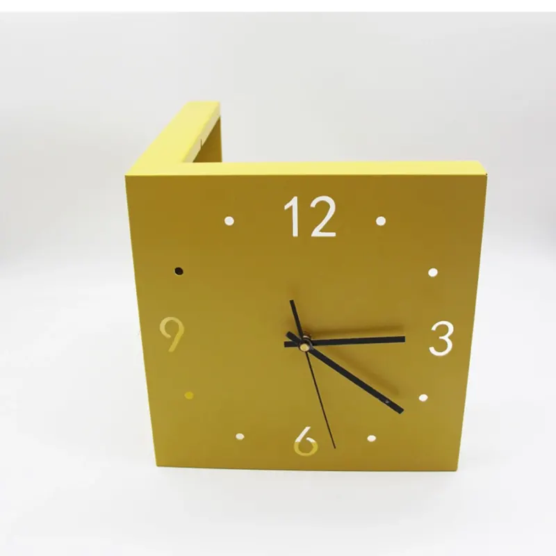 Two-Faced Corner Media Digital Wall Clock - Image 0