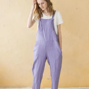 Loose Linen Jumpsuit with Adjustable Straps Epic Linen