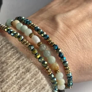 Armband Leah Emerald – Set mit 3 Armbändern