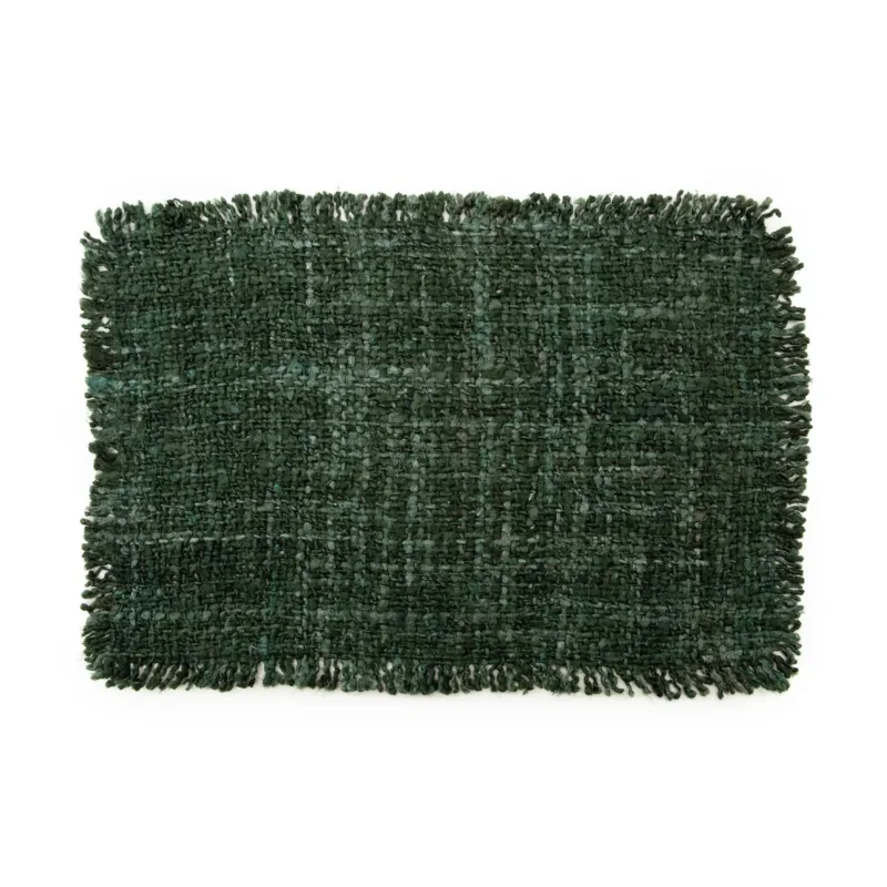 OH MY GEE Placemat Set Of 4 Forest Green front view