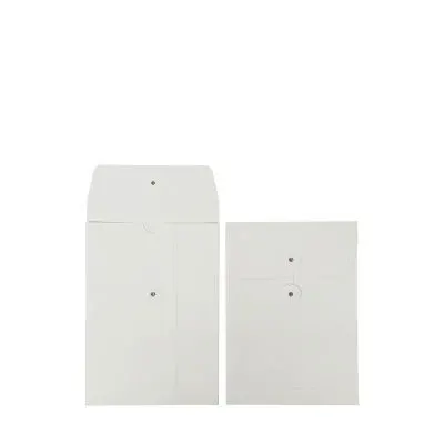 Paper invoice holders with a Japanese-style fastening 16,5x23+2x1,25cm White