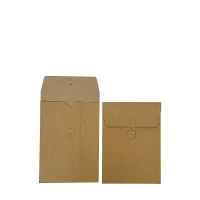 Paper invoice holders with a Japanese-style fastening 16,5x23+2x1,25cm Brown