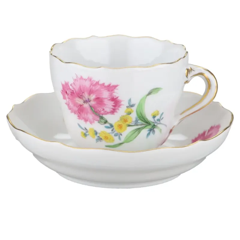 Mokkatasse Espressotasse mit Untere rosa Duftnelke