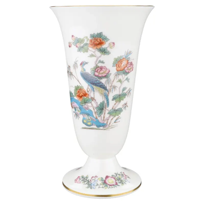 Trichtervase auf Fuss H 17,5 cm