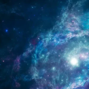Küchenrückwand-Bläulicher epischer Kosmos