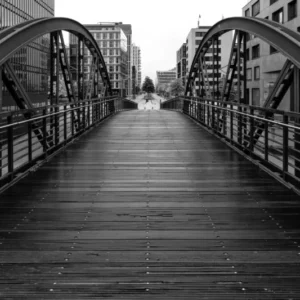 Küchenrückwand-Hamburg - magische Brücke