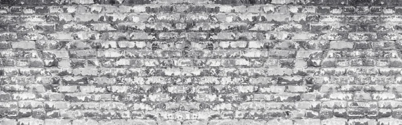 Küchenrückwand- Hellgraue verwitterte Vintage Ziegelwand
