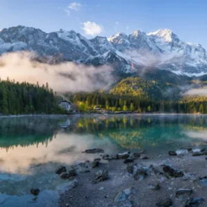 Küchenrückwand-Panoramablick auf die Zugspitze