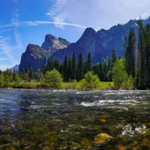 Küchenrückwand-Panoramablick im Yosemite-Nationalpark