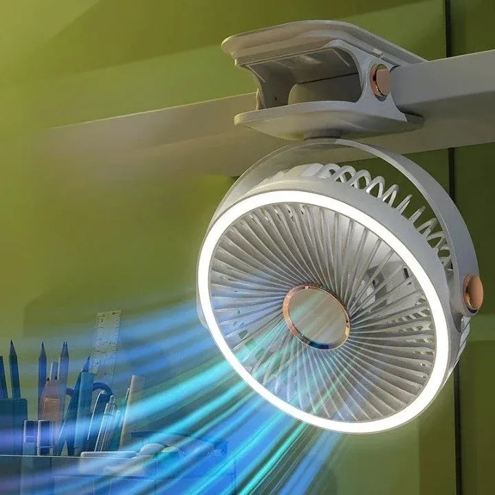 Multi-Angle Outdoor Clip-On Rechargeable Cooling Fan - Image 0