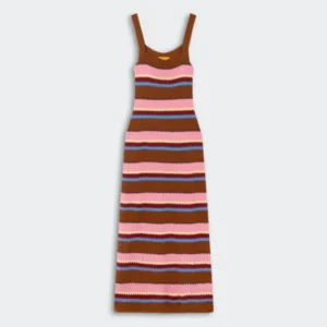 Palazzo Dress - Burnt Sienna Combo
