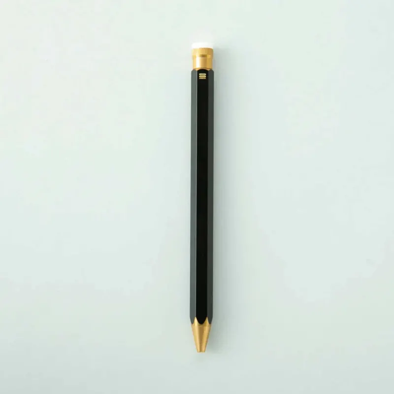Kugelschreiber Pencillest – Messing · Schwarz · 14,4 cm | 100percent