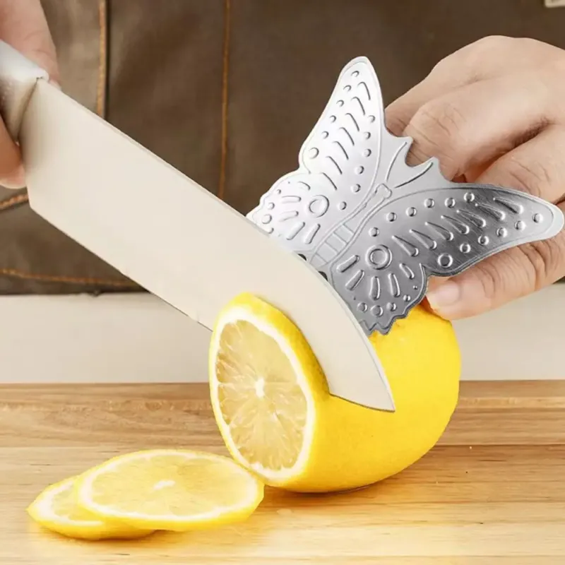 Butterfly Stainless Steel Adjustable Knife Shield Finger Protector - Image 0