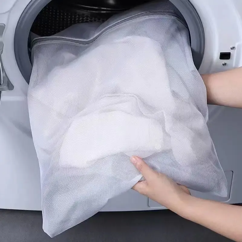 Ultra-Durable White Mesh Shoe Socks Laundry Bag - Image 0