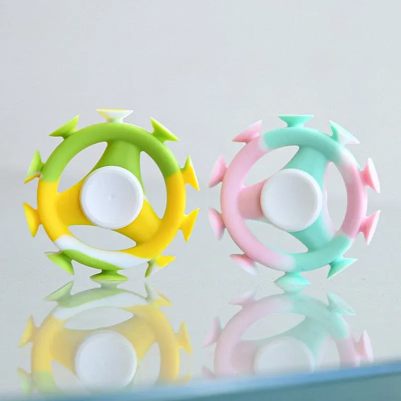 Anti-stress Silicone Colorful Hand Spinner - Image 0