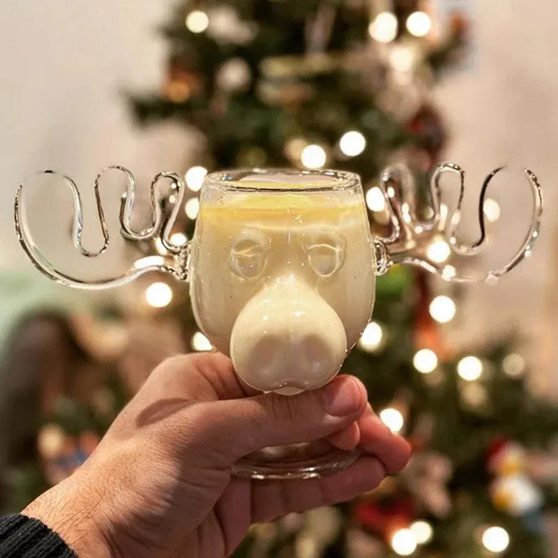 Nordic Antler Novelty Drinking Glass - Image 0