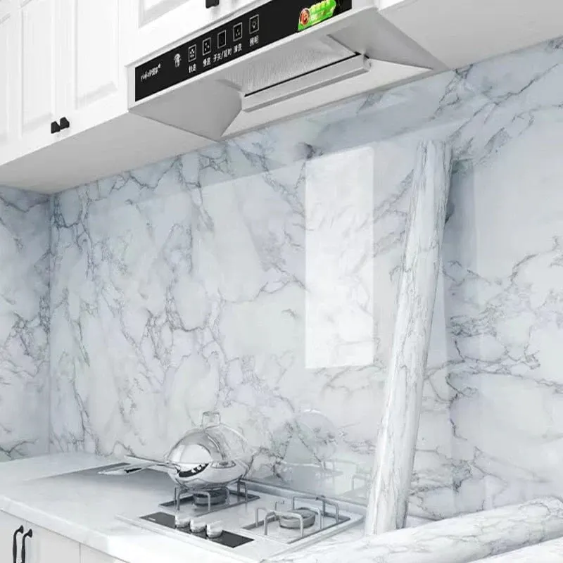 Marble Effect Self-adhesive Waterproof Wallpaper - Image 0