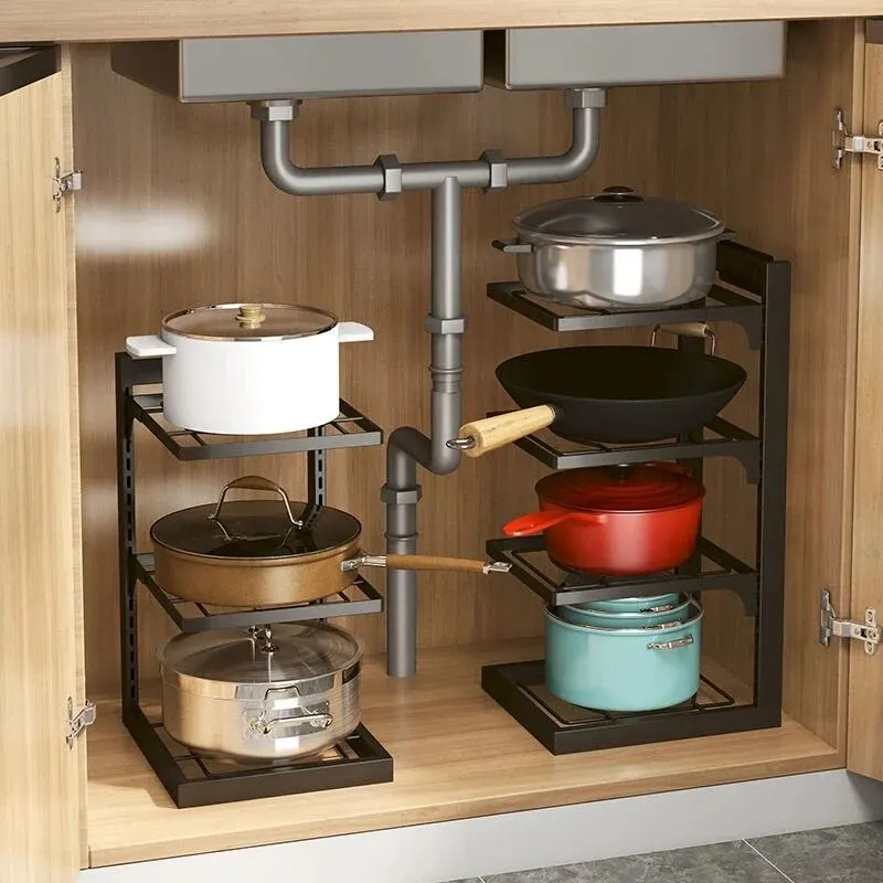 Easy Stack Adjustable Multi-layer Corner Rack - Image 0