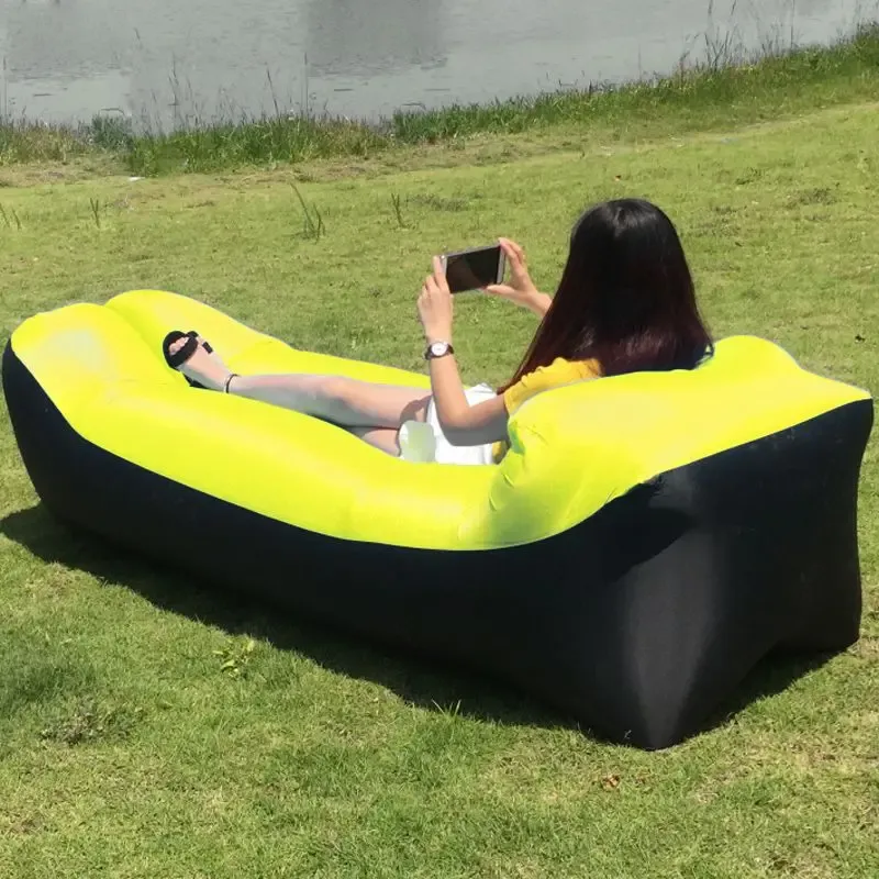 Portable Inflatable Outdoor Air Sofa Bed Lounger - Image 0