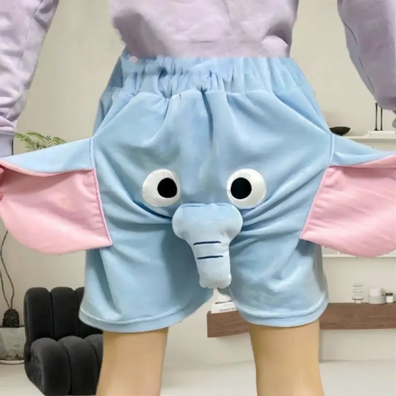 Funny Elephant Loose Cute Shorts - Image 0