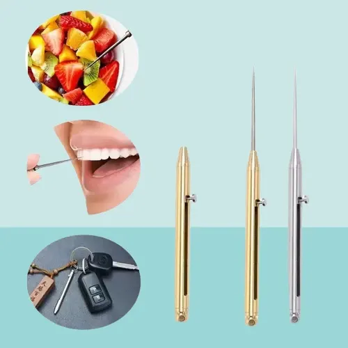 Titan Pick Telescopic Toothpick Keychain - Image 0